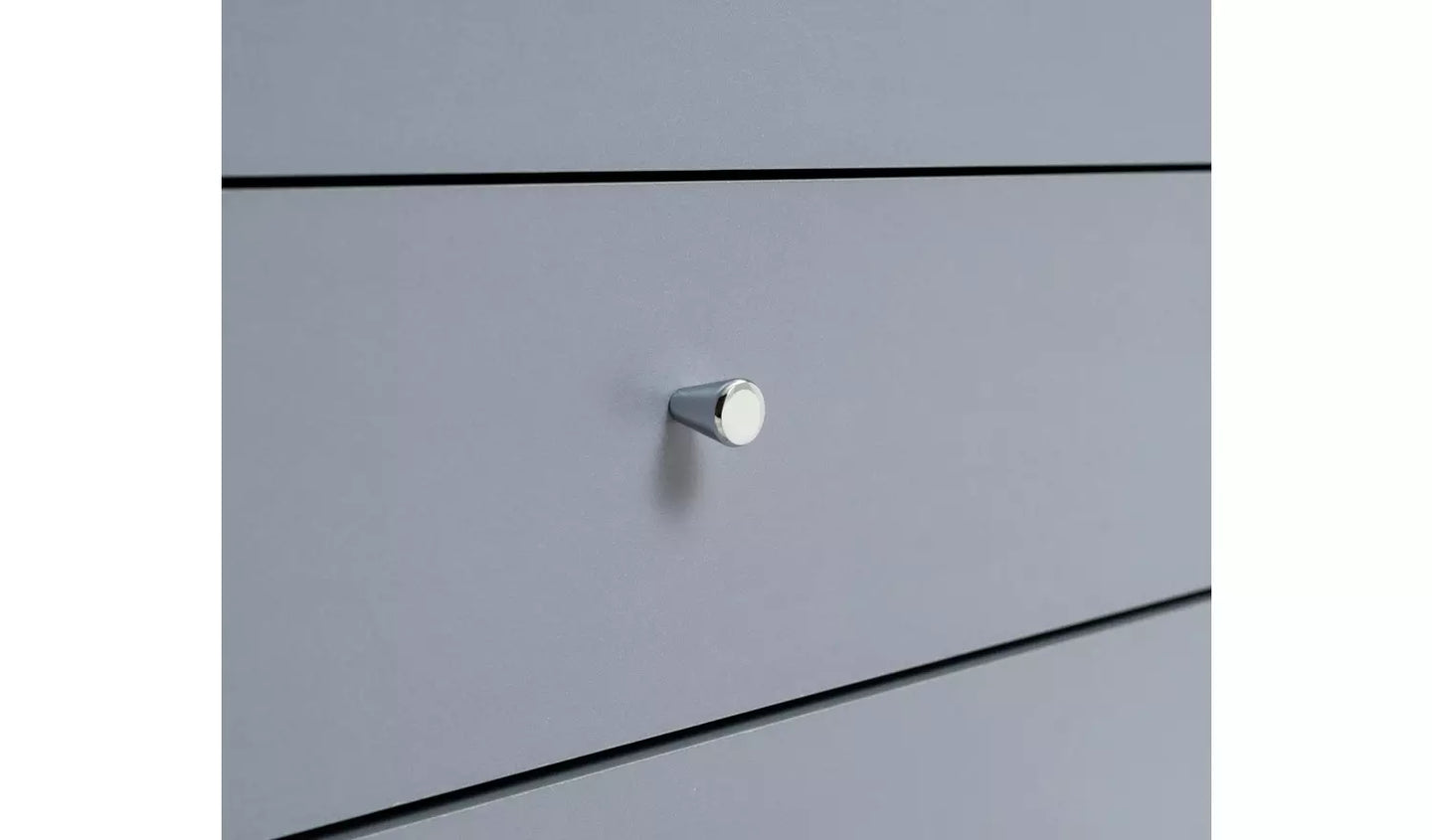Assembled Malibu 7 Drawer Chest - Grey